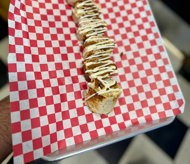Butter Chicken shawarma wrap.