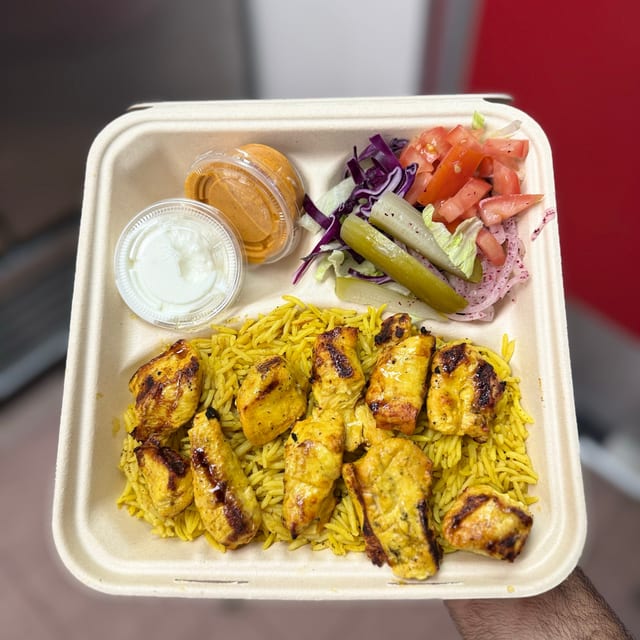 Chicken Kebab Plate.