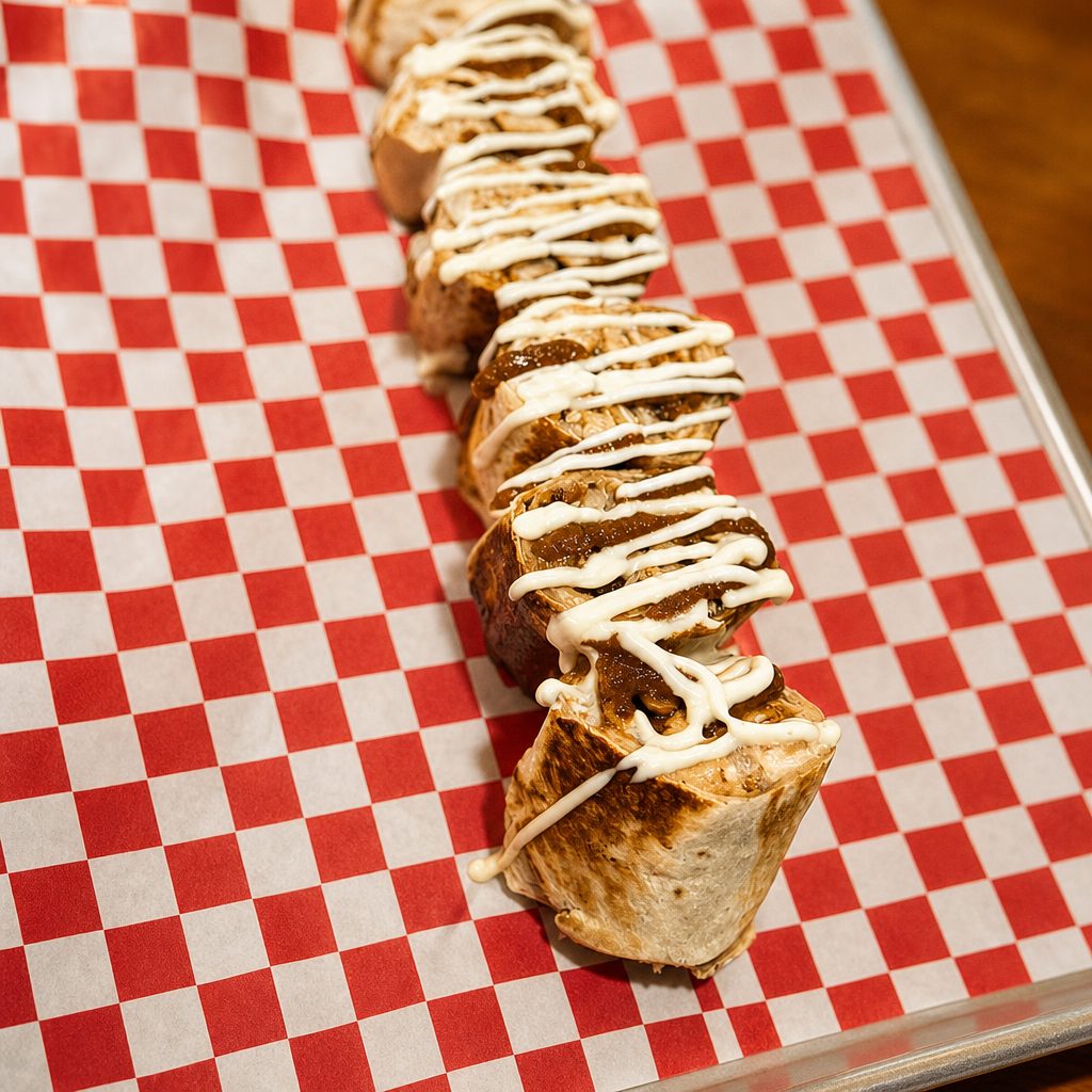Butter Chicken shawarma wrap.