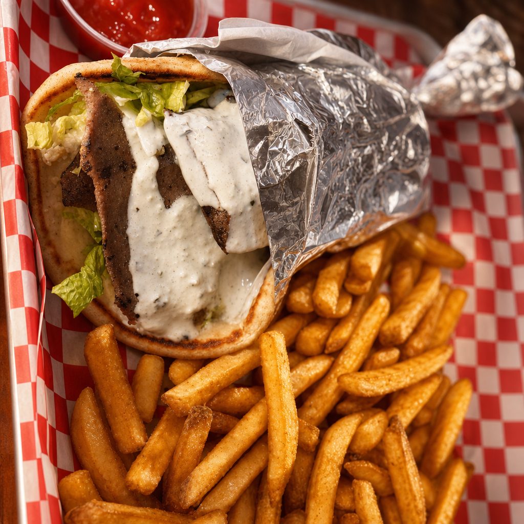 Beef & Lamb Gyro Wrap.