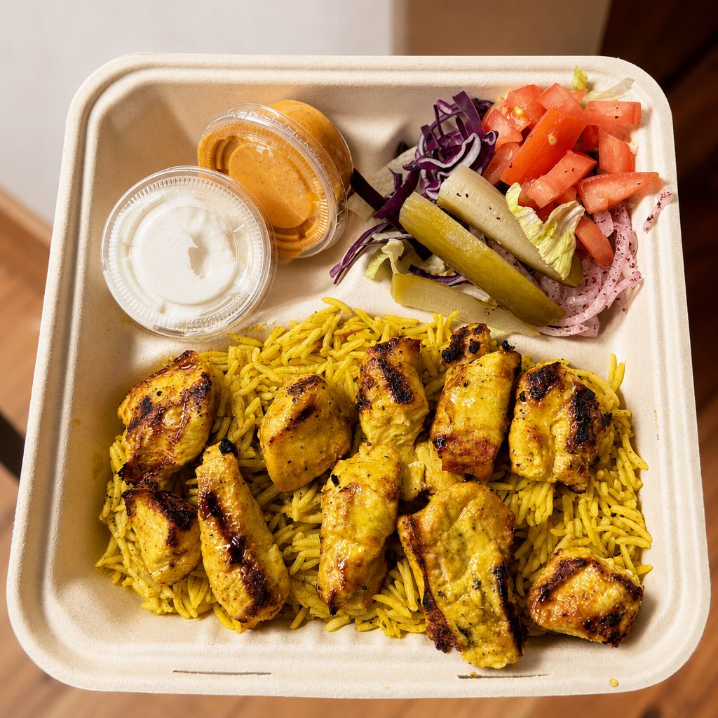 Chicken Kebab Plate.